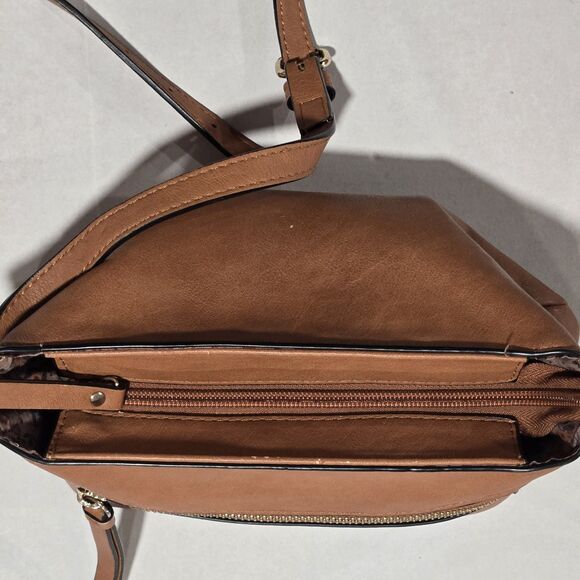 Anna Field Large Tan Faux Leather Bag. Pristine Condition Shoulder Strap 15" - Picture 8 of 8